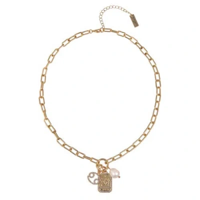 Hallmark Zodiac Pendant Necklace In Gold