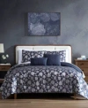 Hallmart Collectibles Balham Jacobean 9 Pc. Comforter Set In Blue