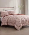 Hallmart Collectibles Faymont Medallion 3-pc. Comforter Set In Pink
