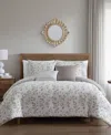 Hallmart Collectibles Lisandra Botanical 9-pc. Comforter Set, King In Sand