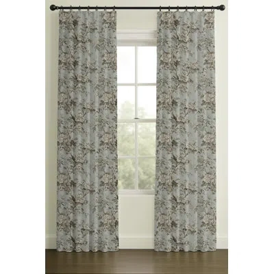 Hallmart Collectibles Printed Vintage Floral On Linen In Blue