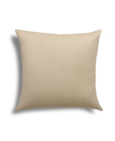 Hallmart Collectibles Ramie Linen Decorative Pillow, 22" X 22" In Brown