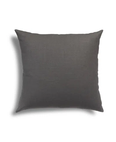 Hallmart Collectibles Ramie Linen Decorative Pillow, 22" X 22" In Gray