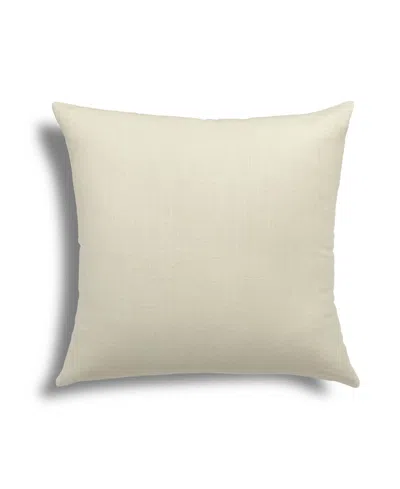 Hallmart Collectibles Ramie Linen Decorative Pillow, 22" X 22" In White
