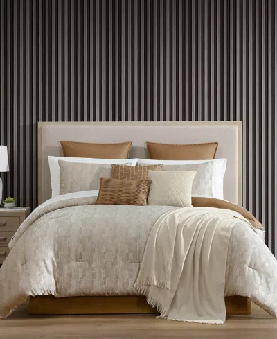 Hallmart Collectibles Rito Jacquard Woven 14-pc. Comforter Set, Queen In Brown