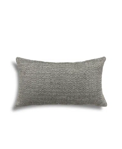 Hallmart Collectibles Shook Basketweave Decorative Pillow, 14" X 24" In Gray