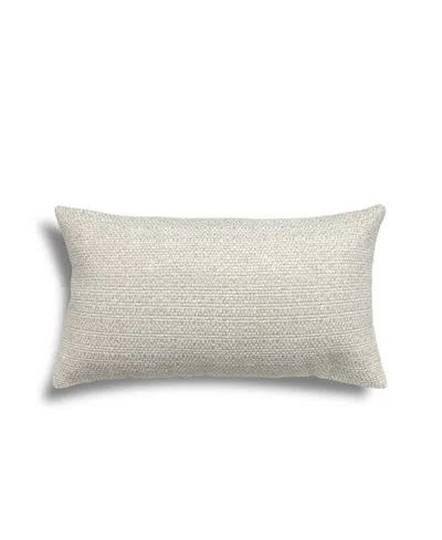 Hallmart Collectibles Shook Basketweave Decorative Pillow, 14" X 24" In Gray