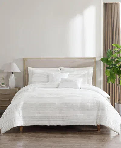 Hallmart Collectibles Silverstone 9-pc. Comforter Set, Full, Exclusively At Macy's In White