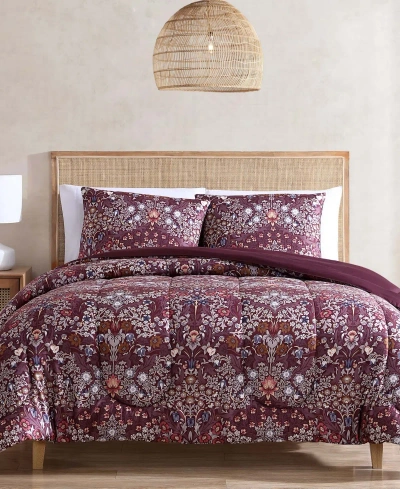 Hallmart Collectibles Vinaya 3-pc. Comforter Sets In Purple