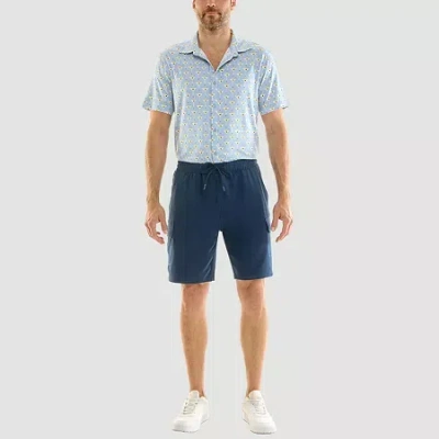 Hallstatt Mens 8 1/2" Drawstring Waist Cargo Short In Animal Print