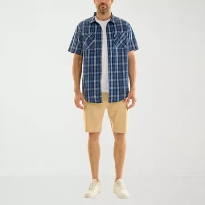 Hallstatt Mens 8 1/2" Drawstring Waist Cargo Short In Blue