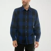 Hallstatt Mens Long Sleeve Regular Fit Flannel Shirt In Multi