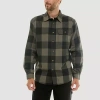 Hallstatt Mens Long Sleeve Regular Fit Flannel Shirt In Multi