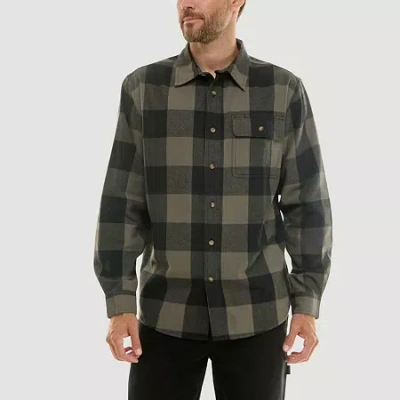 Hallstatt Mens Long Sleeve Regular Fit Flannel Shirt In Multi