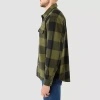 Hallstatt Mens Long Sleeve Regular Fit Flannel Shirt In Animal Print