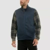 Hallstatt Mens Midweight Fleece Vest In Blue