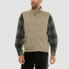 Hallstatt Mens Midweight Fleece Vest In Brown