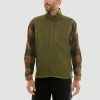 Hallstatt Mens Midweight Fleece Vest In Green