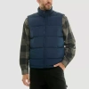 Hallstatt Mens Midweight Puffer Vest In Blue