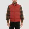 Hallstatt Mens Midweight Puffer Vest In Red