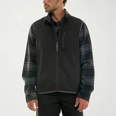 Hallstatt Workwear Mens Midweight Fleece Vest In Black