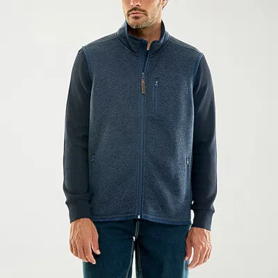 Hallstatt Workwear Mens Midweight Fleece Vest In Blue