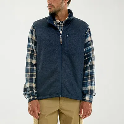 Hallstatt Workwear Mens Midweight Fleece Vest In Blue
