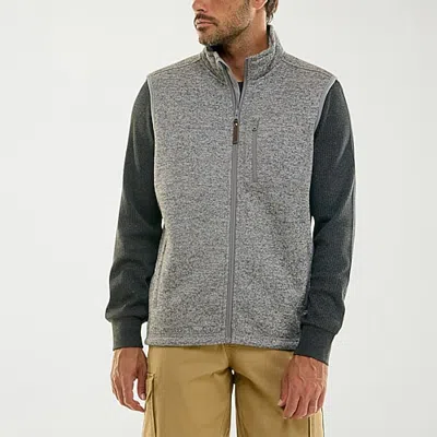 Hallstatt Workwear Mens Midweight Fleece Vest In Gray