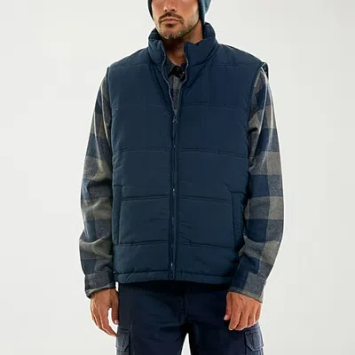 Hallstatt Workwear Mens Midweight Soft Shell Vest In Blue
