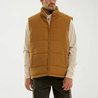 Hallstatt Workwear Mens Midweight Soft Shell Vest In Brown