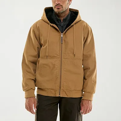 Hallstatt Workwear Mens Sherpa Lined Heavyweight Work Jacket In Brown