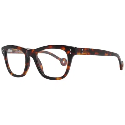 Hally & Son Brown Unisex Optical Frames In Purple