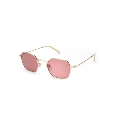 Hally & Son Gold Metal Sunglasses