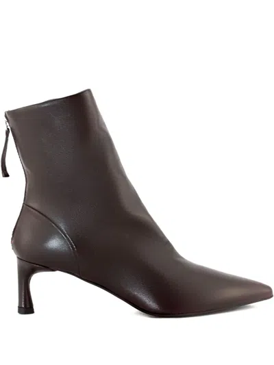 Halmanera 50mm Gil Leather Boots In Brown