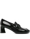 Halmanera 55mm Leather-upper Block-heel Loafers In Black