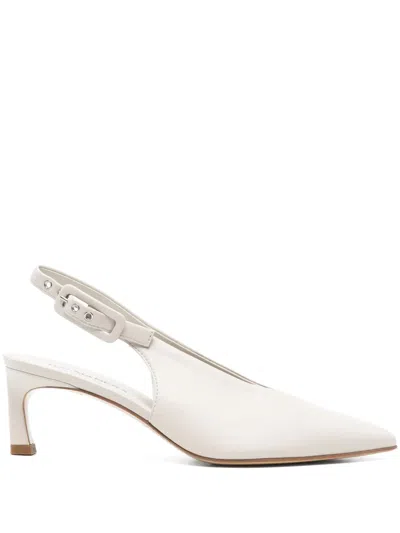 Halmanera 55mm Vale Pumps In White