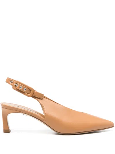 Halmanera 60mm Vale Pumps In Brown