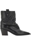 Halmanera 65mm Taby Pointed-toe Boots In Black