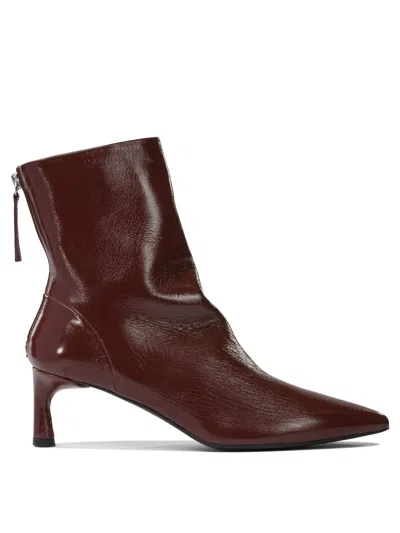 Halmanera Ankle Boots In Burgundy