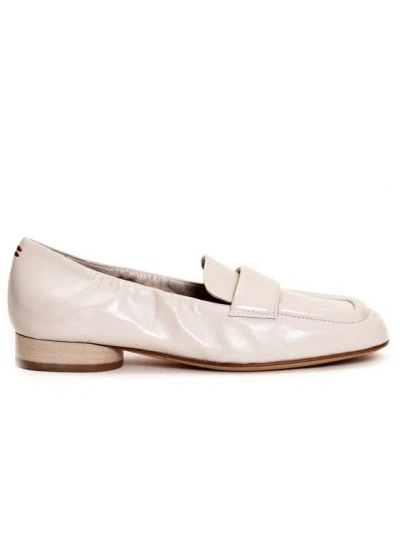 Halmanera Beige Leather Moccasins In Neutrals