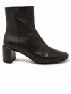 Halmanera Beta16 Black Leather Baron Ankle Boots In Brown