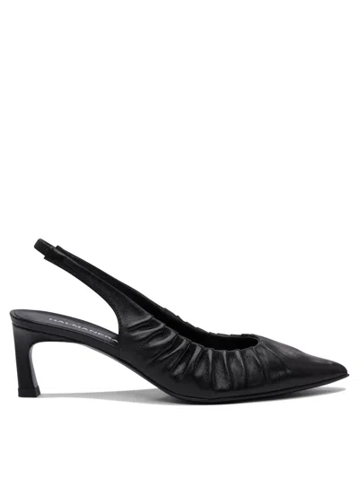 Halmanera Black Rubber Heeled Shoes