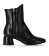 Halmanera Caren Black Heeled Ankle Boot In Black