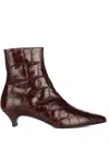 Halmanera Boots  In Burgundy