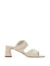 Halmanera Dally Folded Strap Sandals In White