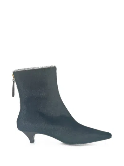 Halmanera Fern16 Pony-hair Rear-zip Boots In Multi