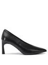 Halmanera 50mm Leather Heeled Pumps In Black