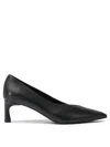 Halmanera 50mm Leather Heeled Pumps In Black