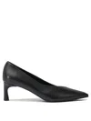 Halmanera 50mm Leather Heeled Pumps In Black