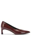 Halmanera Bordeaux Leather Heeled Shoes In Burgundy